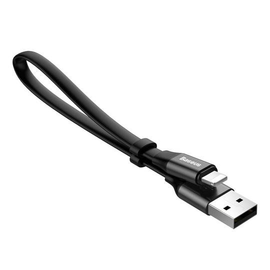 Baseus Nimble Lightning-kaapeli 23cm 2A musta