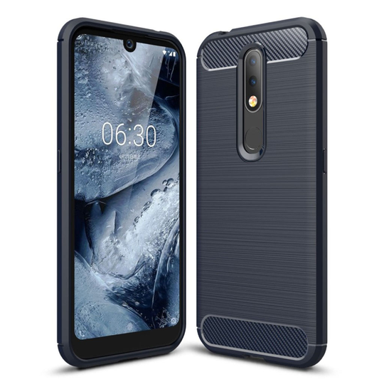 Carbon Flex Nokia 4.2 kuoret - Tummansininen