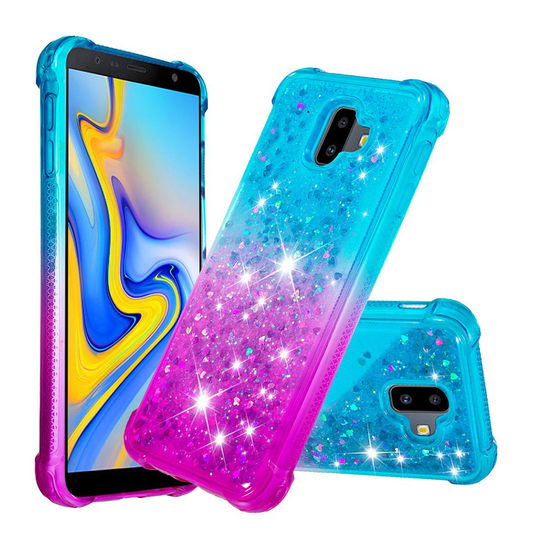 Samsung Galaxy J6 Plus (2018) gradient case - Cyan / Purple