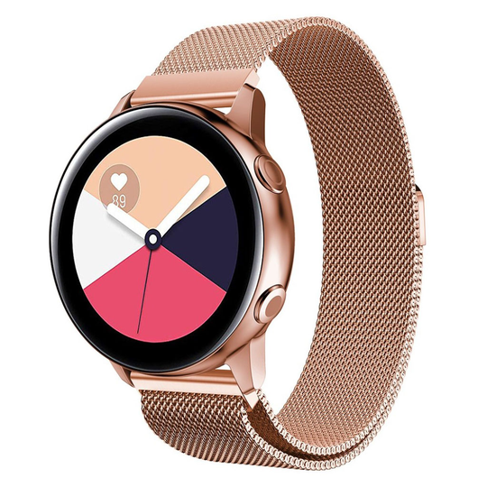 20mm Samsung Galaxy Watch Active milanese watch band - Rose Gold