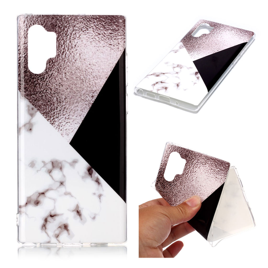 Marble Samsung Galaxy Note 10 Pro kuoret - Ruusu / valkoinen / musta