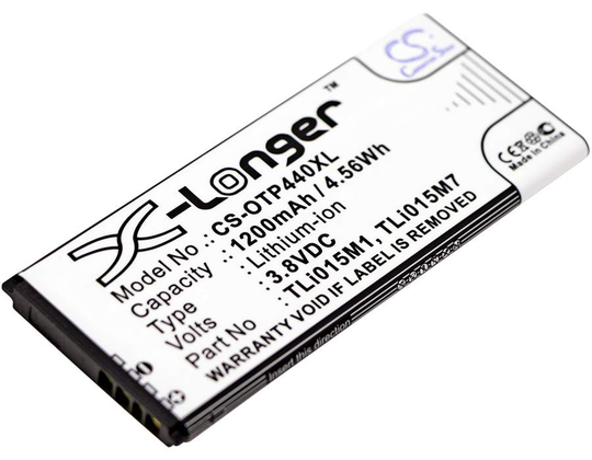 Alcatel One Touch Pixi 4 4.0 OT-4034 OT-4034D akku 1200mAh