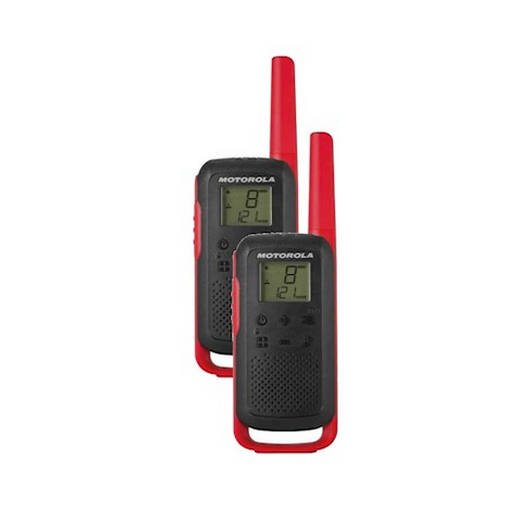 Motorola Talkabout T62 radiopuhelin tuplapakkaus + laturi punainen