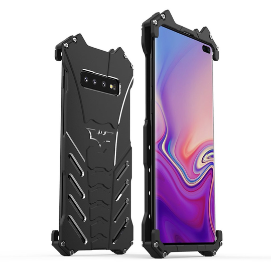 Samsung Galaxy S10 iskunkestävä metallisuojakotelo - Musta