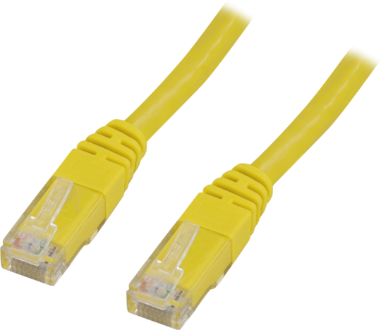 U/UTP Cat6 Laitekaapeli, 15m, 250MHz, Delta-sertifioitu, LSZH, Keltainen