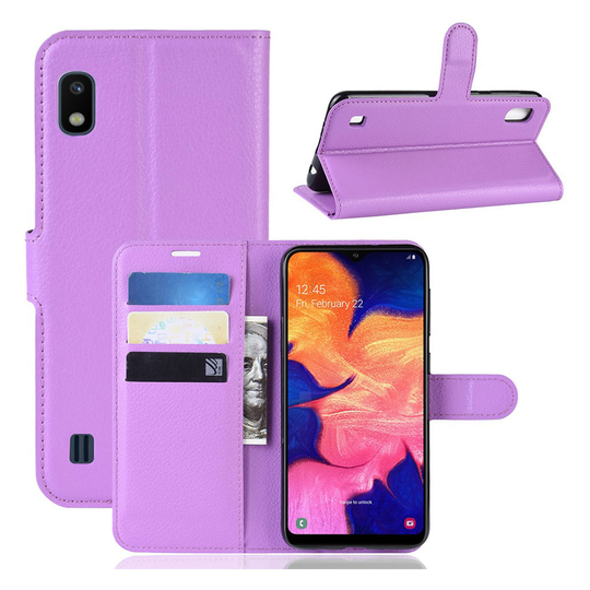 Classic Samsung Galaxy A10 kotelot - Violetti