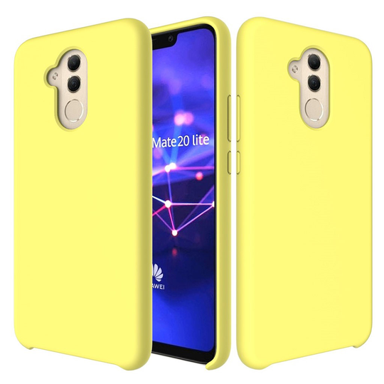 Huawei Mate 20 Lite silikoni Suojakotelo - Keltainen