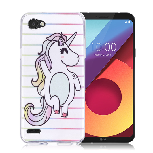 LG Q6 Kuviollinen TPU Takasuoja Kuori - Yksisarvinen