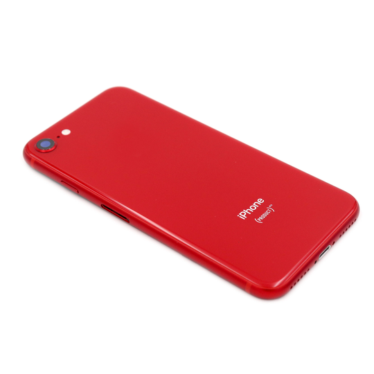 iPhone 8 Kunnostettu takakansi / runko + akku - Punainen