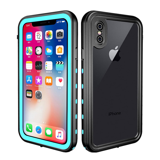 iPhone Xs Max REDPEPPER hybriidi muovinen isku ja naarmu kestävä suojakuori - Cyaani