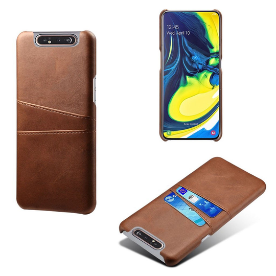 Dual Card Samsung Galaxy A80 kuoret - Ruskea