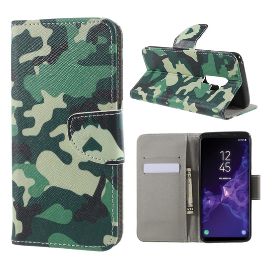 Samsung Galaxy S9 Plus uniikki suojakotelo - Maastoväri