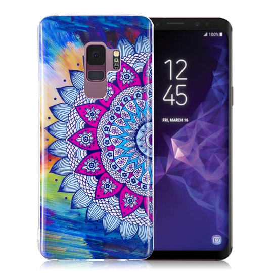 Samsung Galaxy S9 uniikki suojakuori - Värikäs mandala