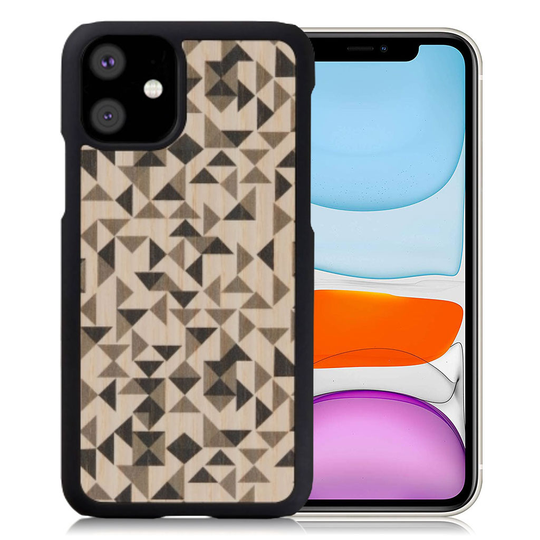 Man&Wood premium case for iPhone 11 - Mono Triangle