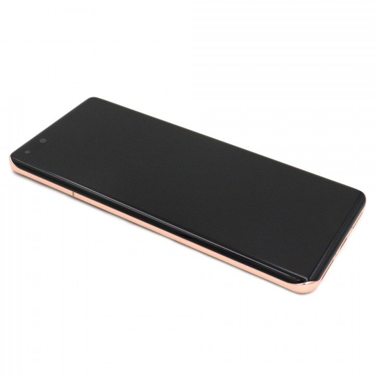 Huawei P40 Pro Näyttö rungolla + Akku - Kulta / Blush Gold (Alkuperäinen)