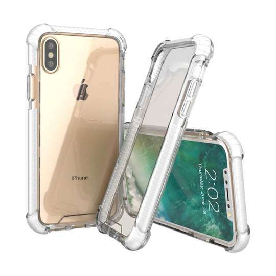 iPhone X kristallinkirkas suojakuori - Valkoinen