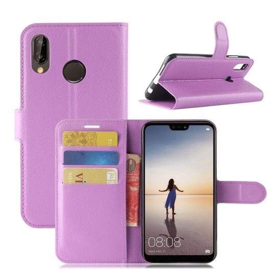 Huawei P20 Lite litsitekstuurinen suojakotelo - Violetti