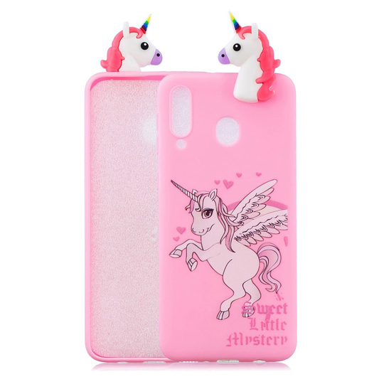 Cute 3D Samsung Galaxy A40 kuoret - Yksisarvinen
