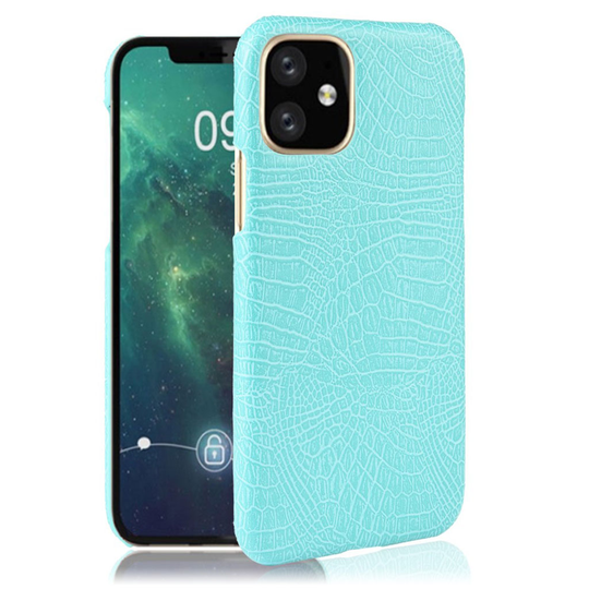 Croco iPhone 11 kuoret - Syaani
