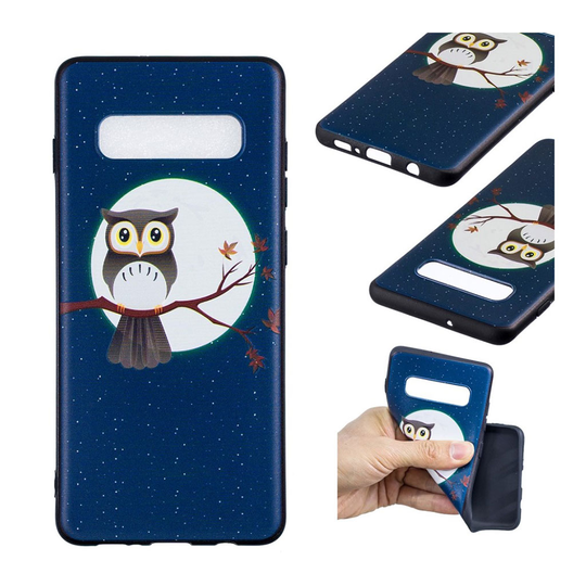 Samsung Galaxy S10 Plus printtikuosi suojakotelo - Pöllö Oksalla