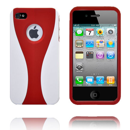 iCurve Klik-On (Punainen) iPhone 4S Suojakuori