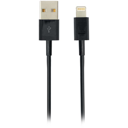 DELTACO USB-synk-/latauskaapeli MFi USB Tyyp A ur - Lightning ur 1m mu