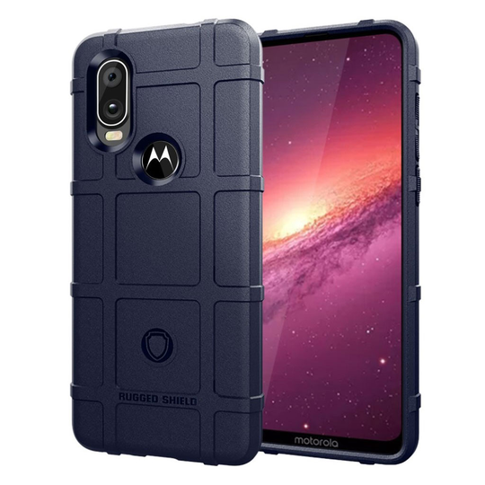 Rugged Shield Motorola One Action kuoret - Sininen