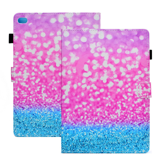 iPad (2018) persoonallinen suojakotelo - Pinkki glitter