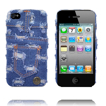 Cool Jeans (Sininen Kulutettu Takatasku) iPhone 4 Suojakuori