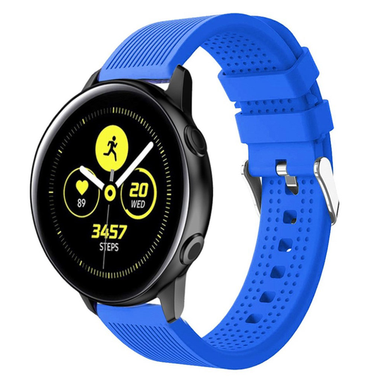 Samsung Galaxy Watch Active silikoni Kellon Ranneke - Vaaleansininen