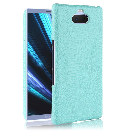 Sony Xperia 10 Plus crocodile case - Cyan