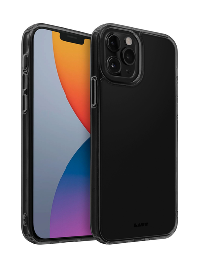 Crystal-x iphone 12 pro max -suojakuori - black crystal