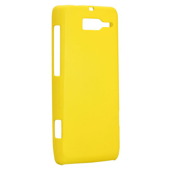 Hard Shell (Keltainen) Motorola DROID RAZR M Suojakuori