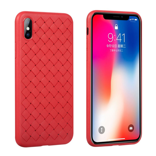 BENKS iPhone X tyylikäs suojakuori - Punainen