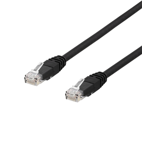 U/UTP Cat6a Patch Cable, LSZH, 1.5m, Black