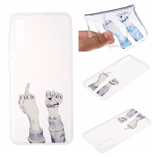 Samsung Galaxy A70 pattern case - Insulting Gestures