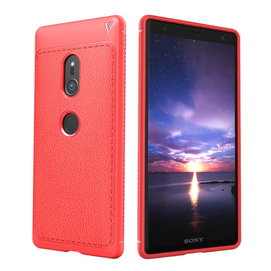 LENUO Sony Xperia XZ2 moderni suojakuori - Punainen