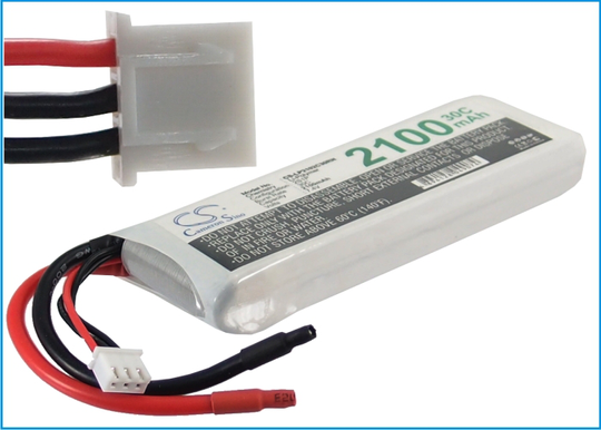 Li-Po akku 2100mAh 7 4V 30C ilman liittimiä