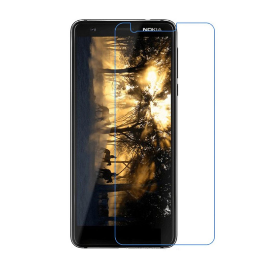 Nokia 3.1 Arc Edge Karkaistu Lasi Suoja Kalvo Puhelimen Näytölle - Transparentti 0.3mm