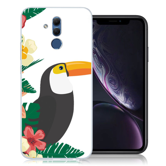 Huawei Mate 20 Lite kuviollinen joustava pehmeä silikooni muovinen takasuoja kuori - Trooppinen Lintu