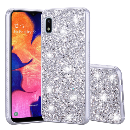 Glitter Samsung Galaxy A10e kuoret - Hopea
