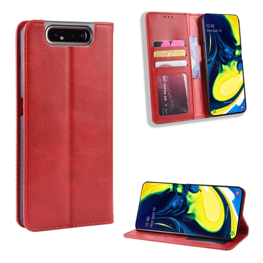 Bofink Vintage Samsung Galaxy A80 kotelot - Punainen