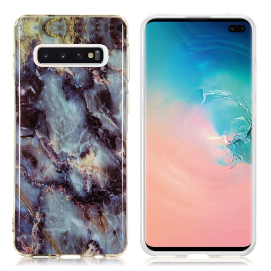 Samsung Galaxy S10 marmori kuosi pehmeä Suojakotelo - Malli L