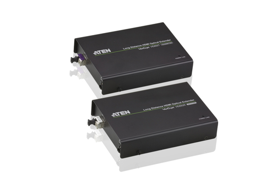 HDMI Extension Over Fiber Cable, Up To 20km, 1080p, 3D, HDCP, HDMI 19-pin (fe), RS-232, LC Simplex,