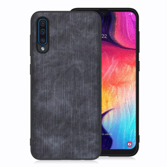 Samsung Galaxy A50 jeans texture case - Dark Blue