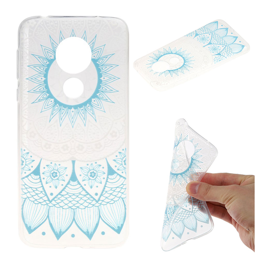 Deco Motorola Moto G7 Power kuoret - Sininen Mandala
