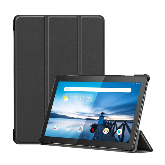 Lenovo Tab M10 tri-fold leather case - Black