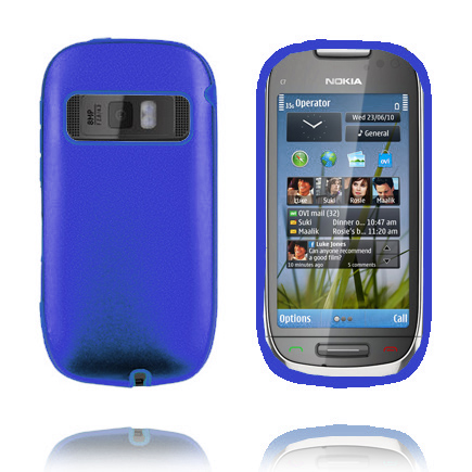 C7 Guard (Sininen) Nokia C7 Silikoni / Metalli Suojakuori