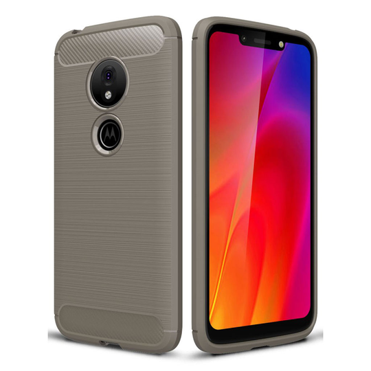 Carbon Flex Motorola Moto G7 Play kuoret - Harmaa