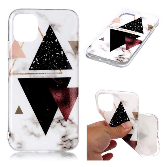 Marble iPhone 11 kuoret - Tumma kolmio